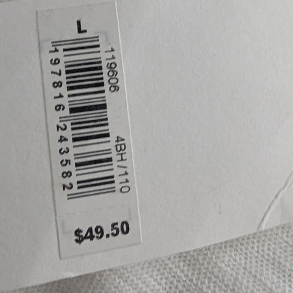 Lucky Brand 100% Cotton Weekend Long Sleeve White Henley Size Large Nwt❤️ - Picture 7 of 7